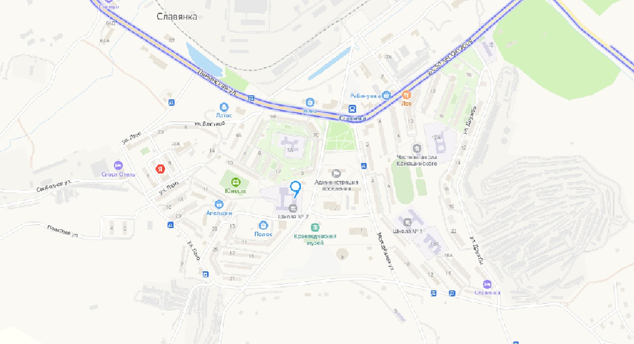 Схема проезда к школе